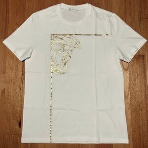 Versace Off-White Gold Medusa Tshirt